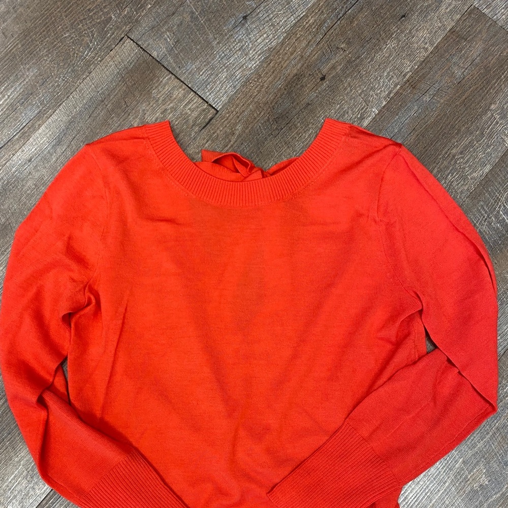 J. Crew orange sweater